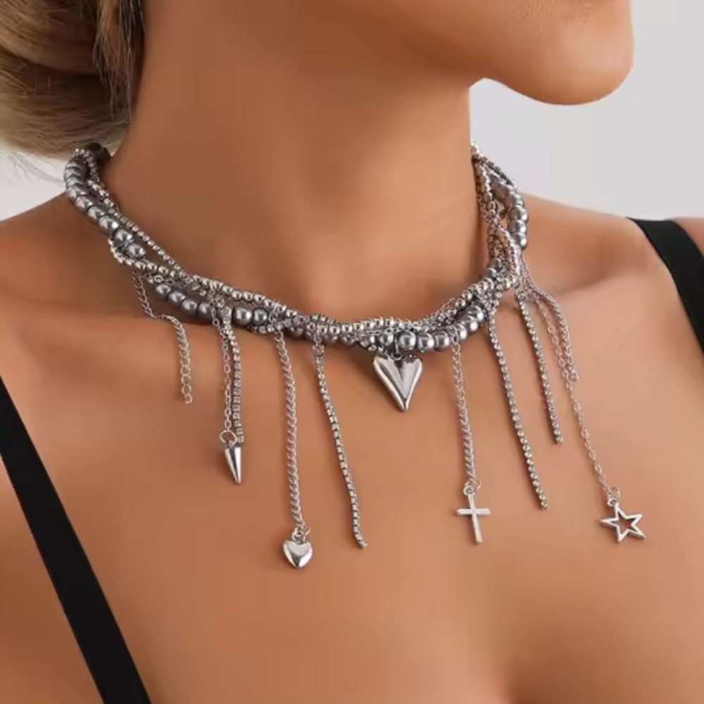 Celestara Charm Drip Choker - Picture 2 of 5